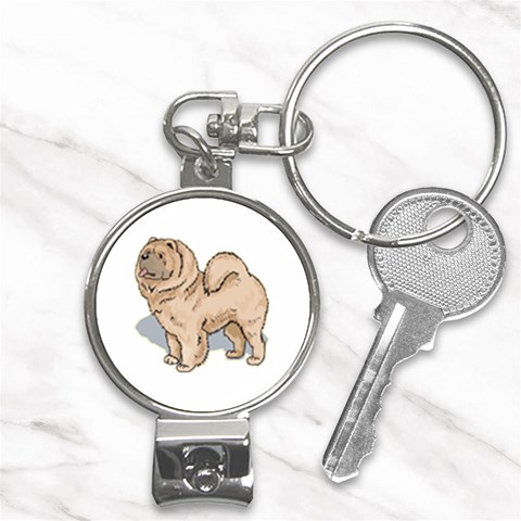 Chow Chow Nail Clippers Key Chain from ArtsNow.com Front