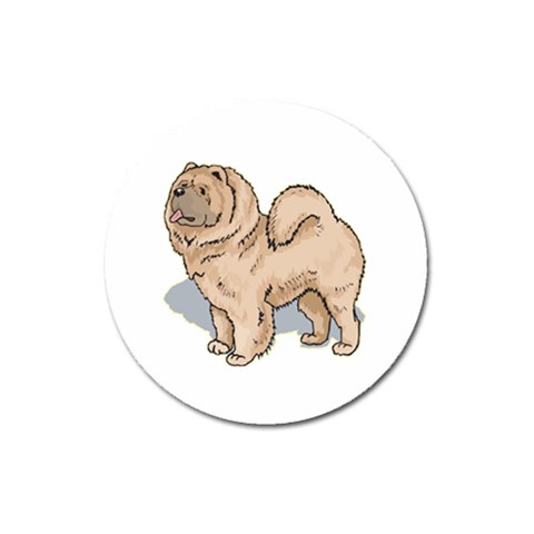 Chow Chow Magnet 3  (Round) from ArtsNow.com Front