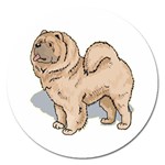 Chow Chow Magnet 5  (Round)