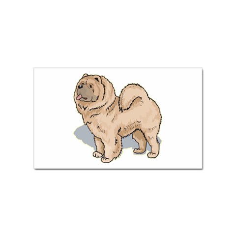 Chow Chow Sticker Rectangular (10 pack) from ArtsNow.com Front