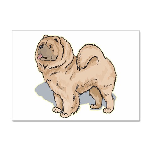 Chow Chow Sticker A4 (10 pack) from ArtsNow.com Front