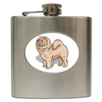 Chow Chow Hip Flask (6 oz)