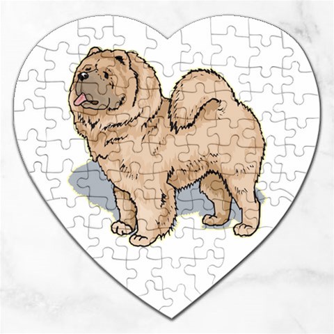 Chow Chow Jigsaw Puzzle (Heart) from ArtsNow.com Front