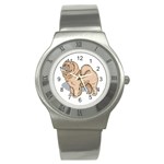 Chow Chow Stainless Steel Watch