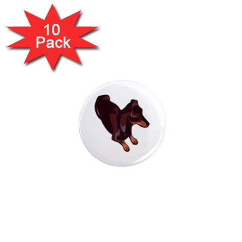 Dachshund 1  Mini Magnet (10 pack)  from ArtsNow.com Front