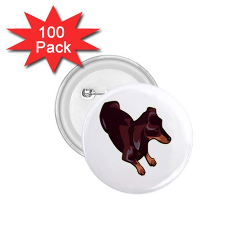 Dachshund 1.75  Button (100 pack)  from ArtsNow.com Front