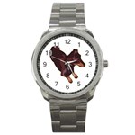 Dachshund Sport Metal Watch