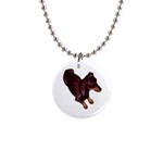 Dachshund 1  Button Necklace