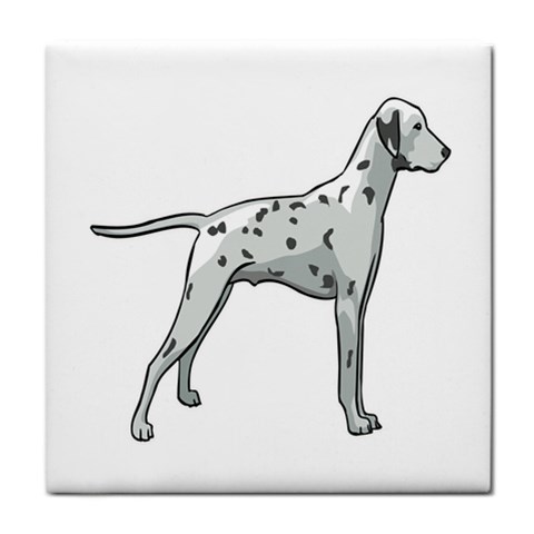 Dalmation Tile Coaster from ArtsNow.com Front