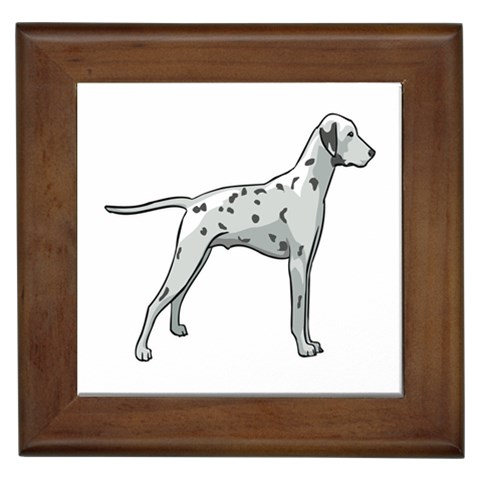 Dalmation Framed Tile from ArtsNow.com Front