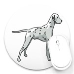 Dalmation Round Mousepad