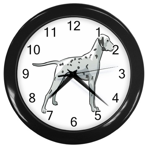 Dalmation Wall Clock (Black) from ArtsNow.com Front