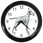 Dalmation Wall Clock (Black)