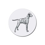 Dalmation Rubber Round Coaster (4 pack)