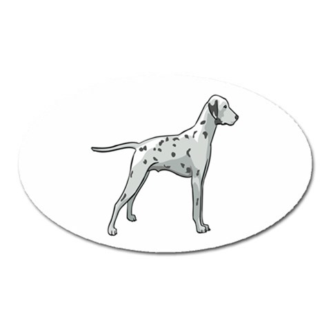 Dalmation Magnet (Oval) from ArtsNow.com Front