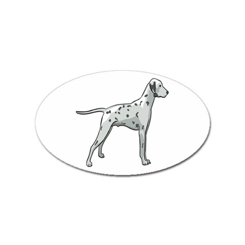 Dalmation Sticker Oval (10 pack) from ArtsNow.com Front