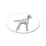 Dalmation Sticker Oval (10 pack)