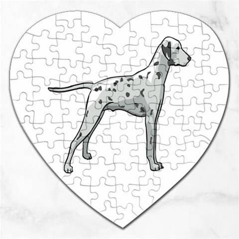 Dalmation Jigsaw Puzzle (Heart) from ArtsNow.com Front