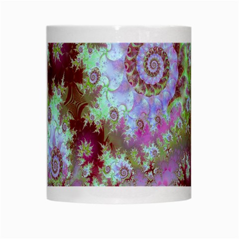 Raspberry Lime Delight, Abstract Ferris Wheel White Mug from ArtsNow.com Center