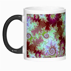 Raspberry Lime Delight, Abstract Ferris Wheel Morph Mug from ArtsNow.com Left