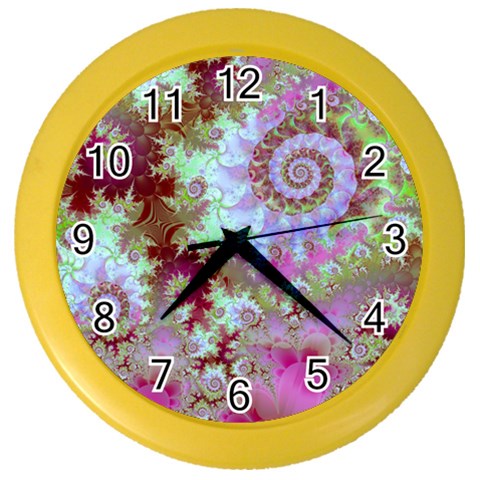 Raspberry Lime Delight, Abstract Ferris Wheel Color Wall Clock from ArtsNow.com Front