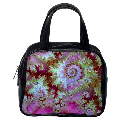 Raspberry Lime Delight, Abstract Ferris Wheel Classic Handbag (One Side) from ArtsNow.com Front