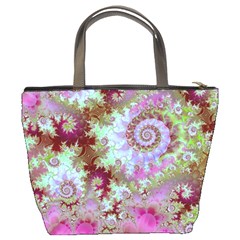 Raspberry Lime Delight, Abstract Ferris Wheel Bucket Bag from ArtsNow.com Back