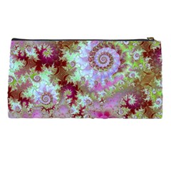 Raspberry Lime Delight, Abstract Ferris Wheel Pencil Case from ArtsNow.com Back