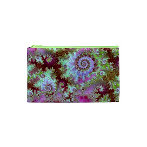 Raspberry Lime Delight, Abstract Ferris Wheel Cosmetic Bag (Small) from ArtsNow.com Front