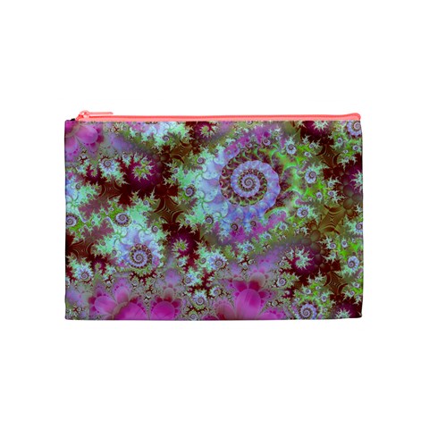 Raspberry Lime Delight, Abstract Ferris Wheel Cosmetic Bag (Medium) from ArtsNow.com Front