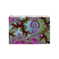 Raspberry Lime Delight, Abstract Ferris Wheel Cosmetic Bag (Medium) from ArtsNow.com Front