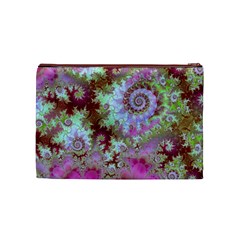 Raspberry Lime Delight, Abstract Ferris Wheel Cosmetic Bag (Medium) from ArtsNow.com Back