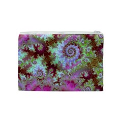 Raspberry Lime Delight, Abstract Ferris Wheel Cosmetic Bag (Medium) from ArtsNow.com Back