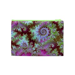 Raspberry Lime Delight, Abstract Ferris Wheel Cosmetic Bag (Medium) from ArtsNow.com Back