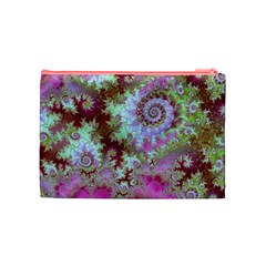 Raspberry Lime Delight, Abstract Ferris Wheel Cosmetic Bag (Medium) from ArtsNow.com Back