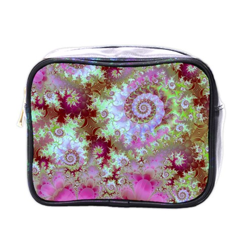 Raspberry Lime Delight, Abstract Ferris Wheel Mini Toiletries Bag (One Side) from ArtsNow.com Front