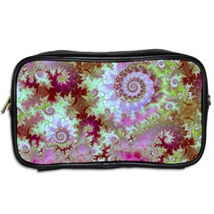 Raspberry Lime Delight, Abstract Ferris Wheel Toiletries Bag (Two Sides) from ArtsNow.com Back