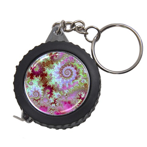 Raspberry Lime Delight, Abstract Ferris Wheel Measuring Tape from ArtsNow.com Front