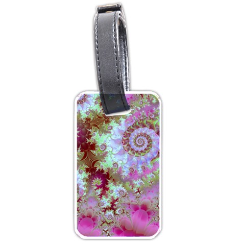 Raspberry Lime Delight, Abstract Ferris Wheel Luggage Tag (one side) from ArtsNow.com Front