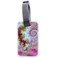 Raspberry Lime Delight, Abstract Ferris Wheel Luggage Tag (two sides) from ArtsNow.com Front