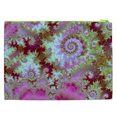 Raspberry Lime Delight, Abstract Ferris Wheel Cosmetic Bag (XXL) from ArtsNow.com Back