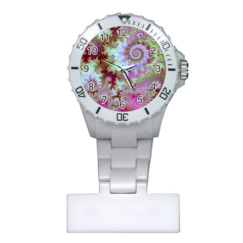 Raspberry Lime Delight, Abstract Ferris Wheel Nurses Watch from ArtsNow.com Front