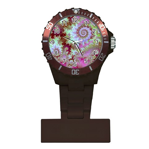 Raspberry Lime Delight, Abstract Ferris Wheel Nurses Watch from ArtsNow.com Front