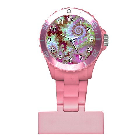 Raspberry Lime Delight, Abstract Ferris Wheel Nurses Watch from ArtsNow.com Front