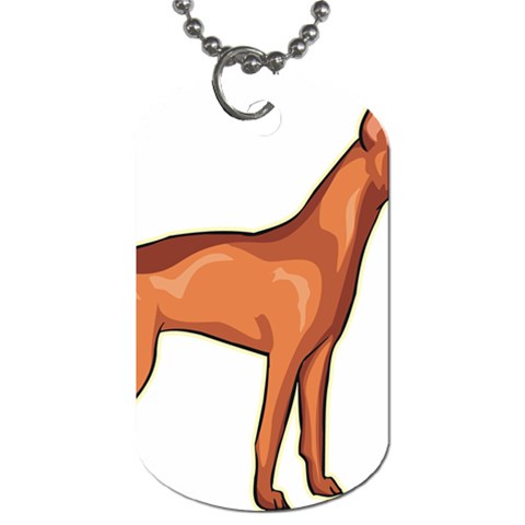 Doberman Dog Tag (Two Sides) from ArtsNow.com Back