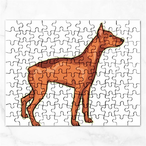 Doberman Jigsaw Puzzle (Rectangular) from ArtsNow.com Front