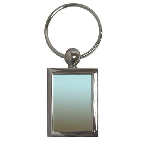 Blue Gold Gradient Key Chain (Rectangle) from ArtsNow.com Front