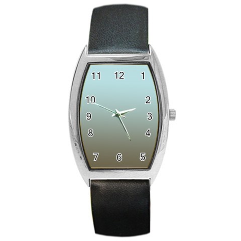 Blue Gold Gradient Tonneau Leather Watch from ArtsNow.com Front