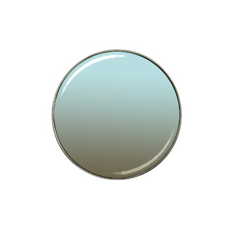 Blue Gold Gradient Golf Ball Marker (for Hat Clip) from ArtsNow.com Front