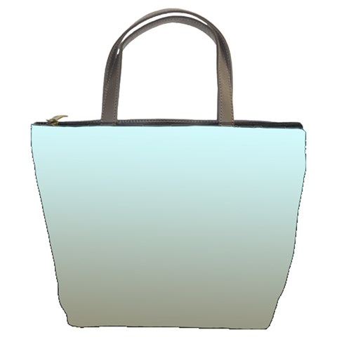 Blue Gold Gradient Bucket Handbag from ArtsNow.com Front